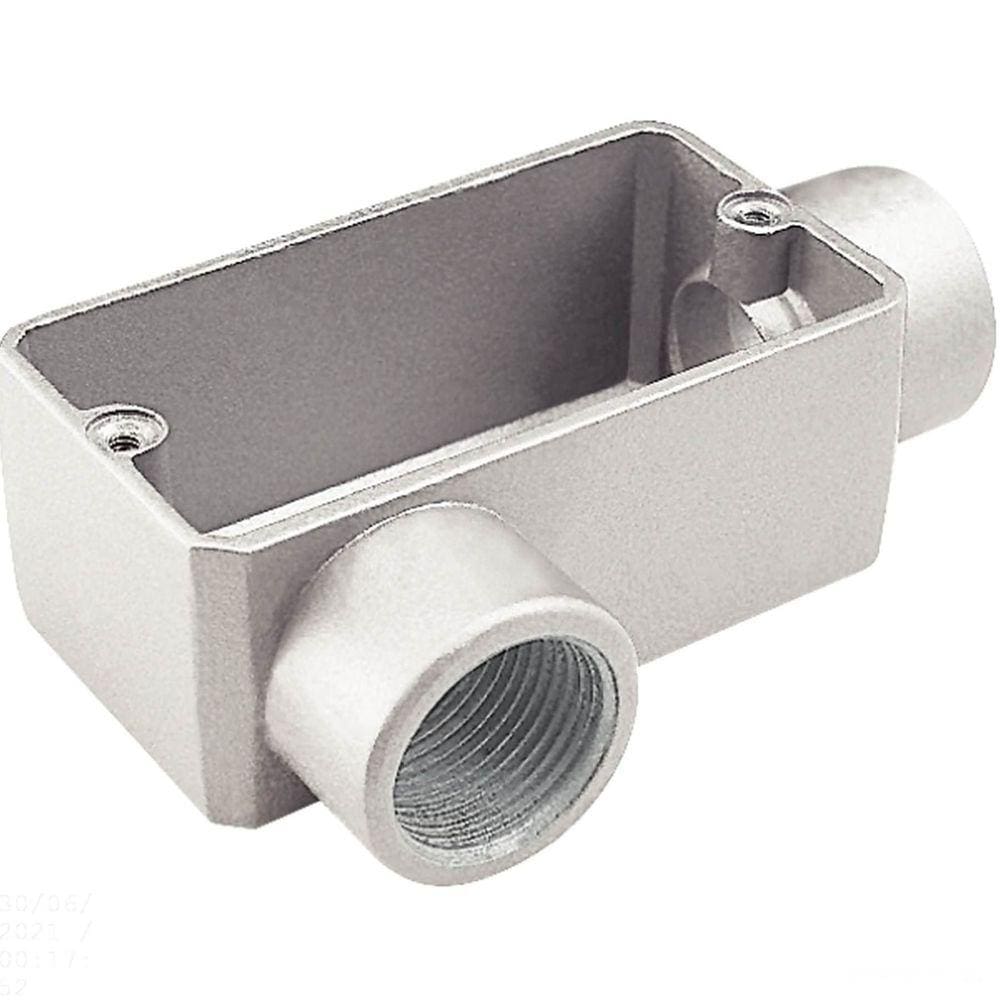 Condulete fixo 1” tipo ”LR” - sem tampa / sem rosca / com pintura eletrostática a pó Tramontina