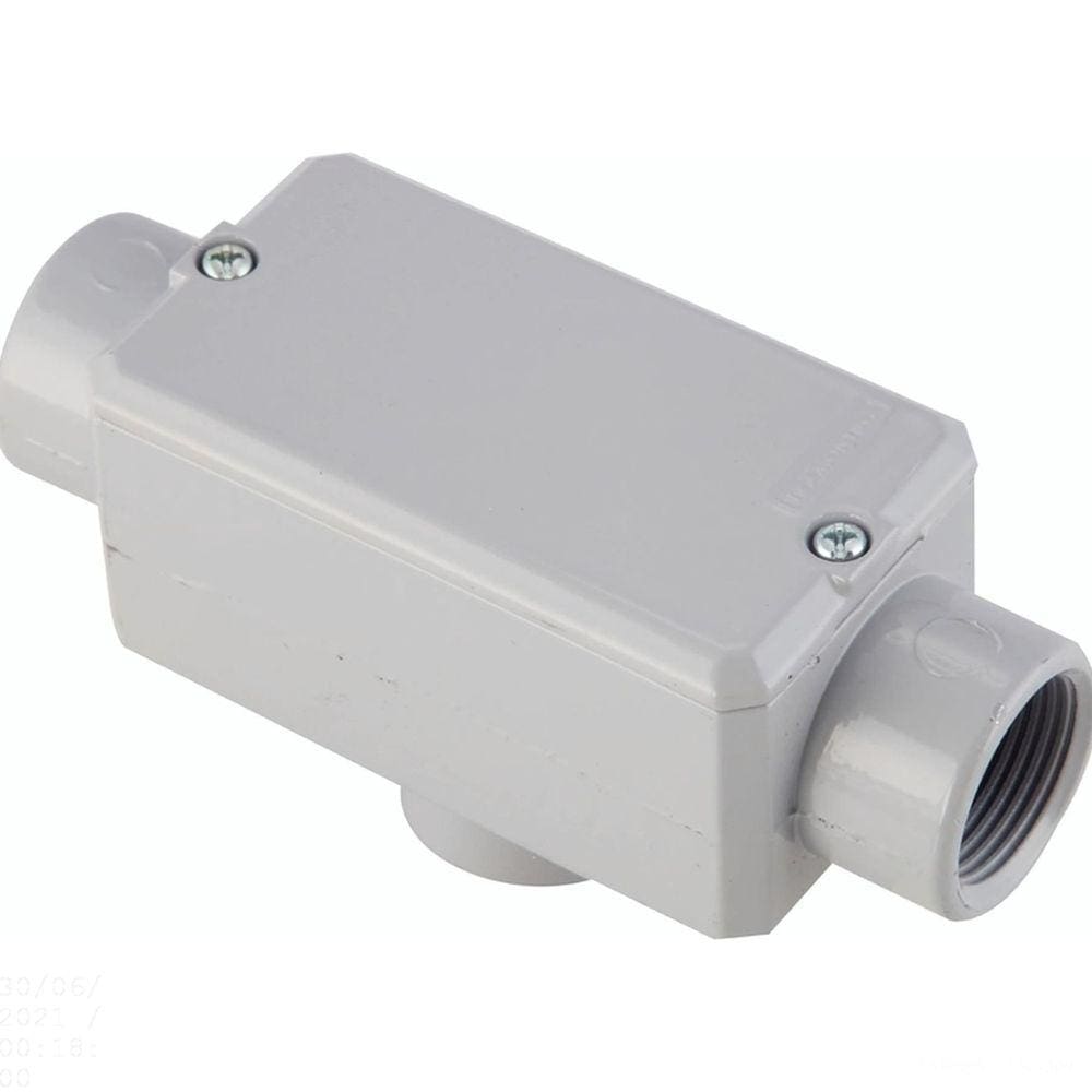 Condulete fixo 1” tipo ”TB” - com tampa / rosca BSP / com pintura eletrostática a pó Tramontina