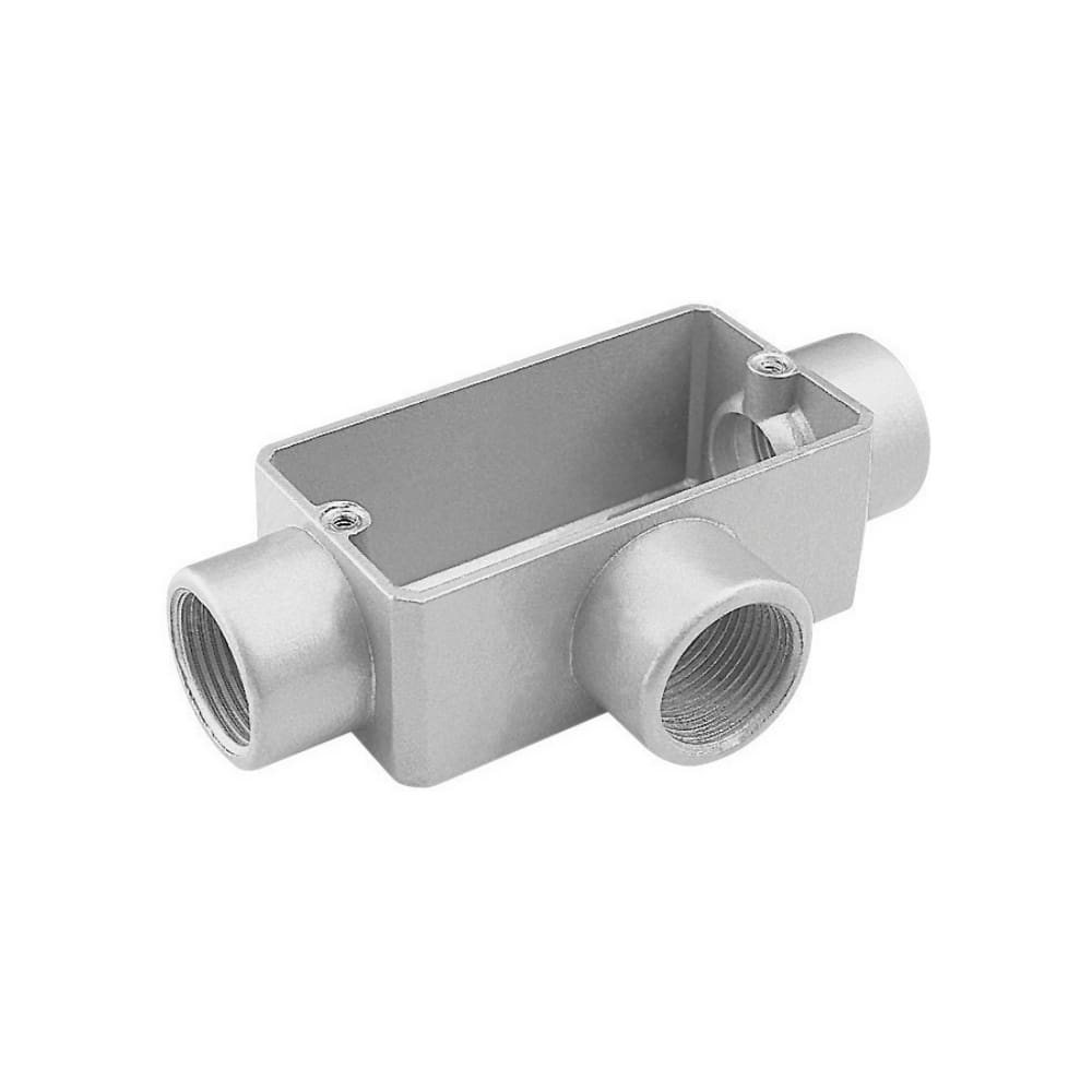 Condulete fixo 1/2” tipo ”T” - sem tampa / sem rosca / com pintura eletrostática a pó Tramontina