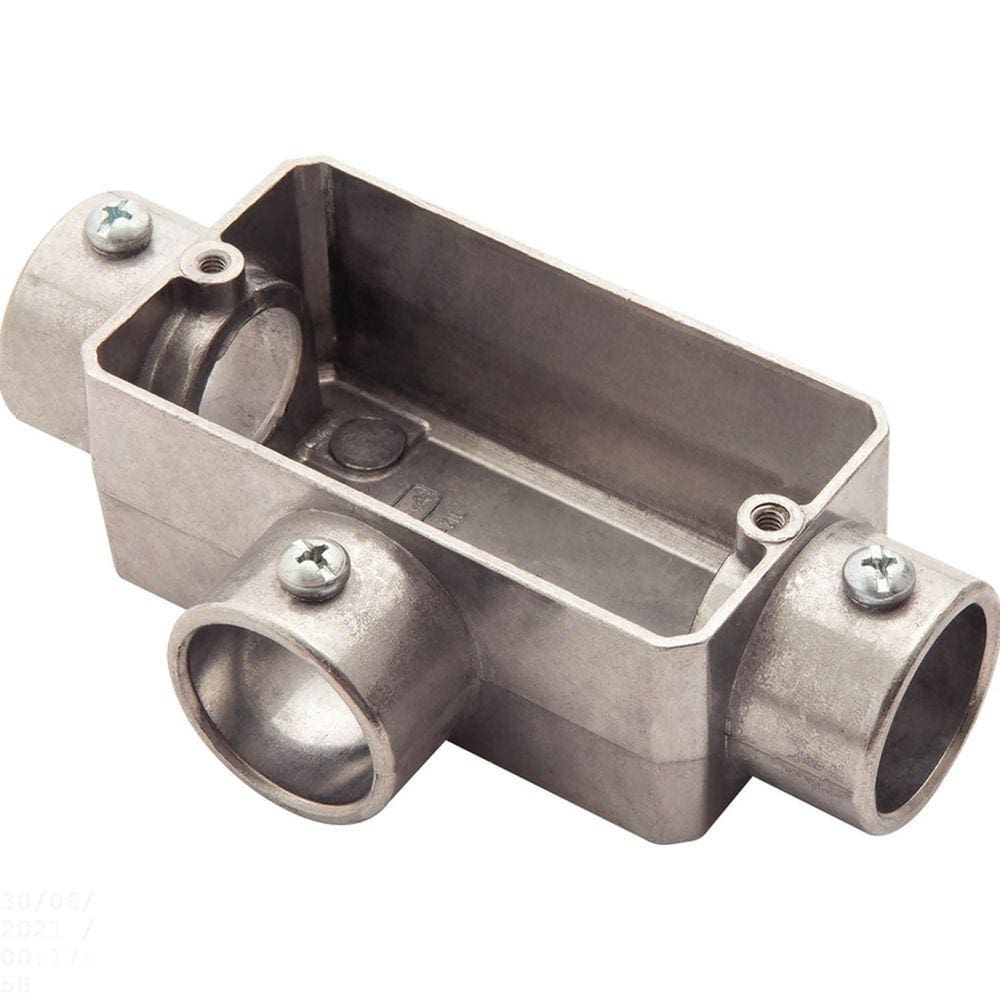 Condulete fixo 1/2” tipo ”T” - sem tampa / sem rosca / sem pintura Tramontina