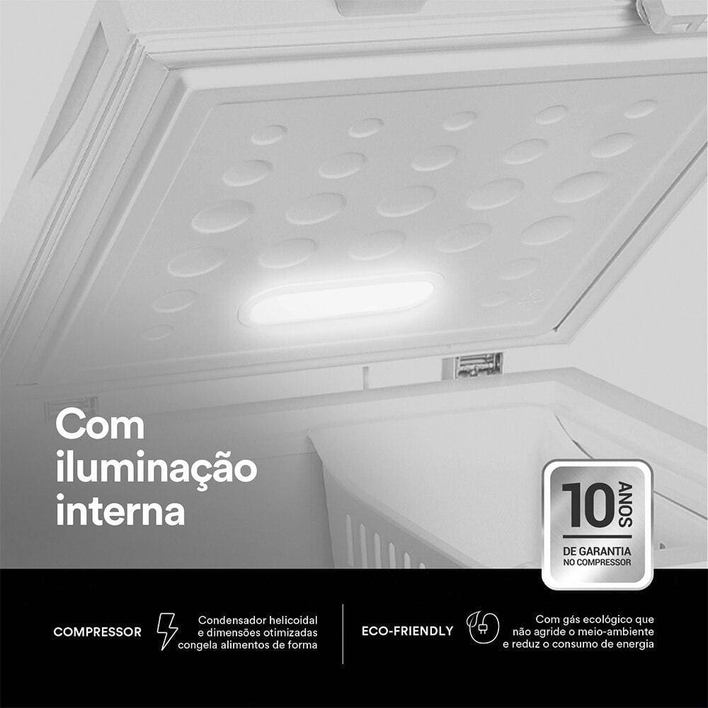 Freezer e Conservador Horizontal EOS 110 Litros Efh120X 220V