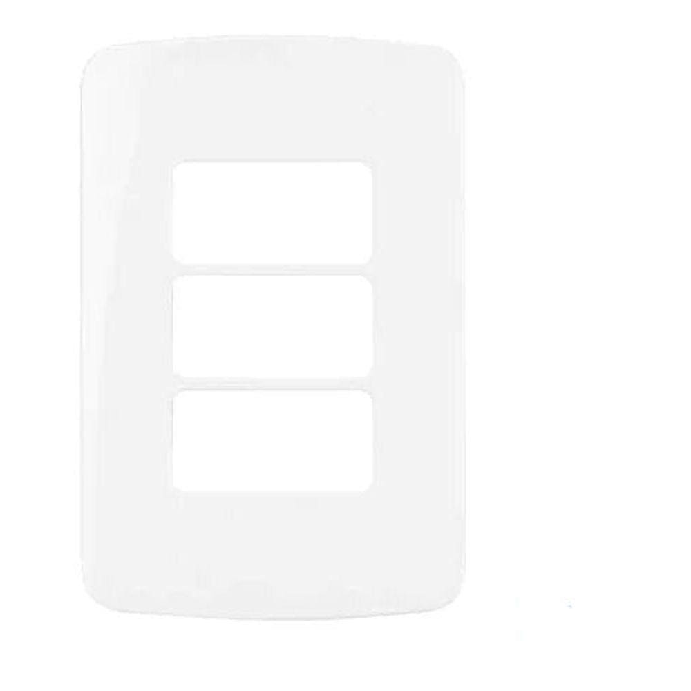 Conjunto Placa 4x2 3 Postos Margirius Linha B3 Com Suporte