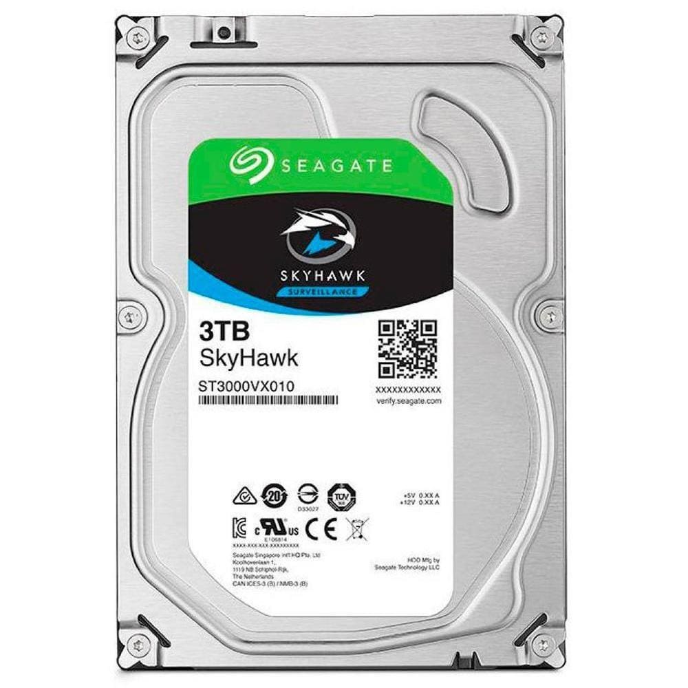Hd Seagate Surveillance Skyhawk 3tb 3,5\" Cache 256mb 5400rpm Sata St3000vx009