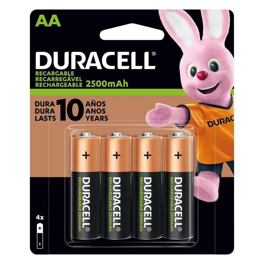 Pilha Recarregável AA 2500-mAh (Cartela c/4 pilhas) DURACELL