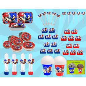 Painel Decorativo Sonic em EVA - 51cm x 34cm - Extra Festas