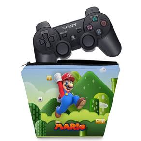 Capa PS5 Horizontal Anti Poeira e Case Controle - Super Mario Bros