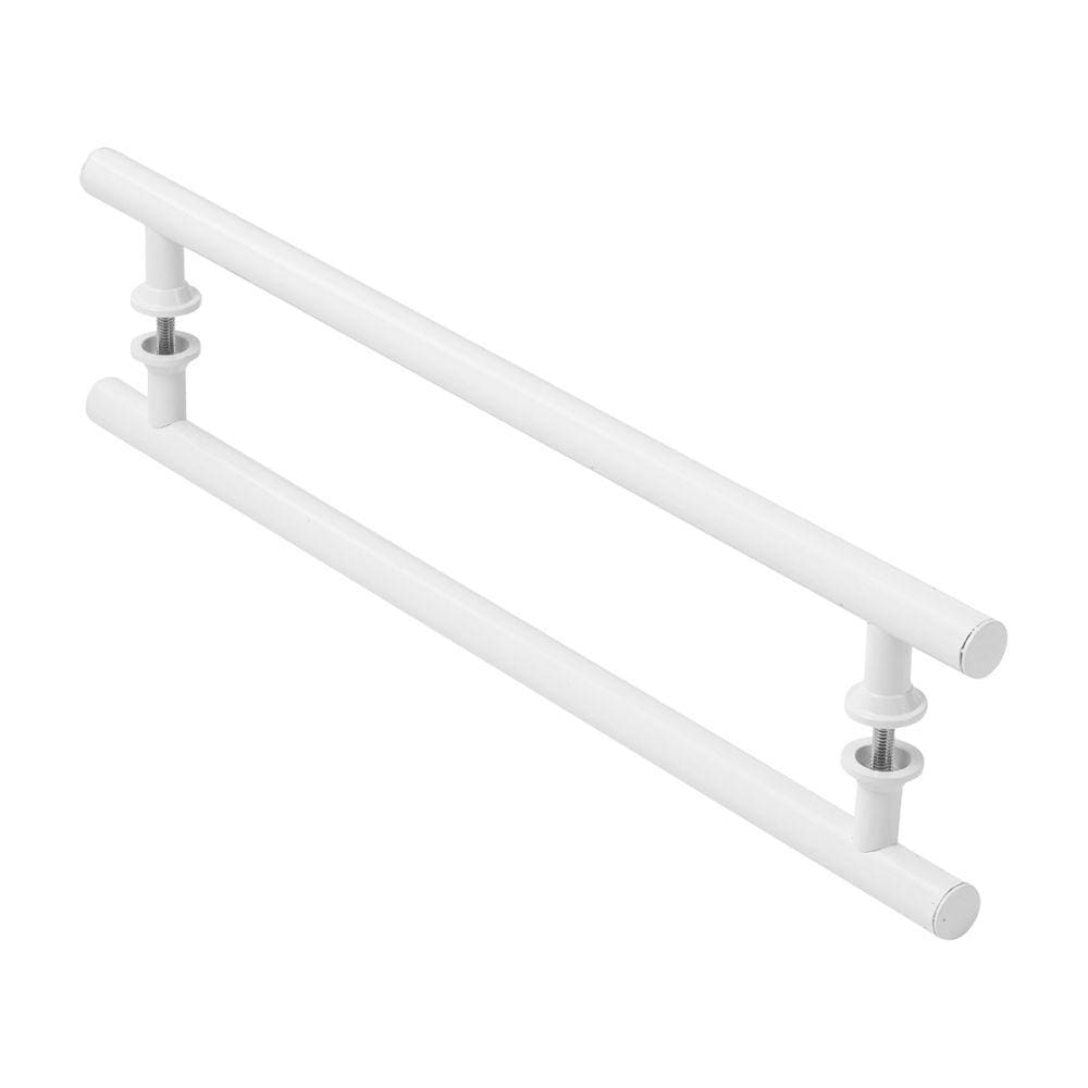Puxador Branco Para Porta De Vidro Madeira Pivotante 80cm
