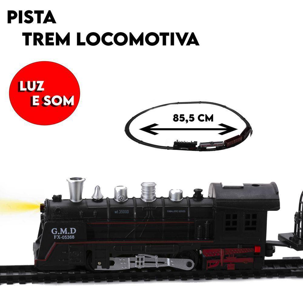 Pista de trem de brinquedo extra, extra