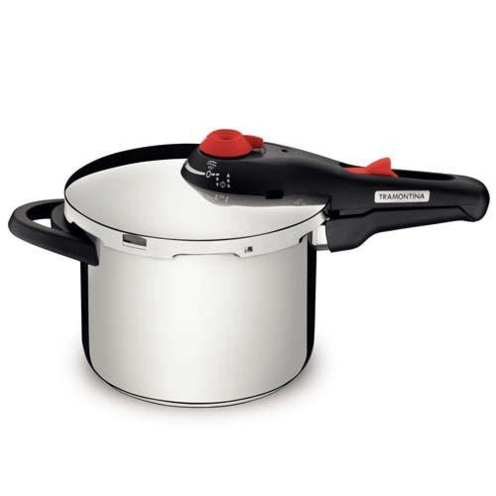 Panela de Pressão Aço Inox 6 Litros Solar Tramontina