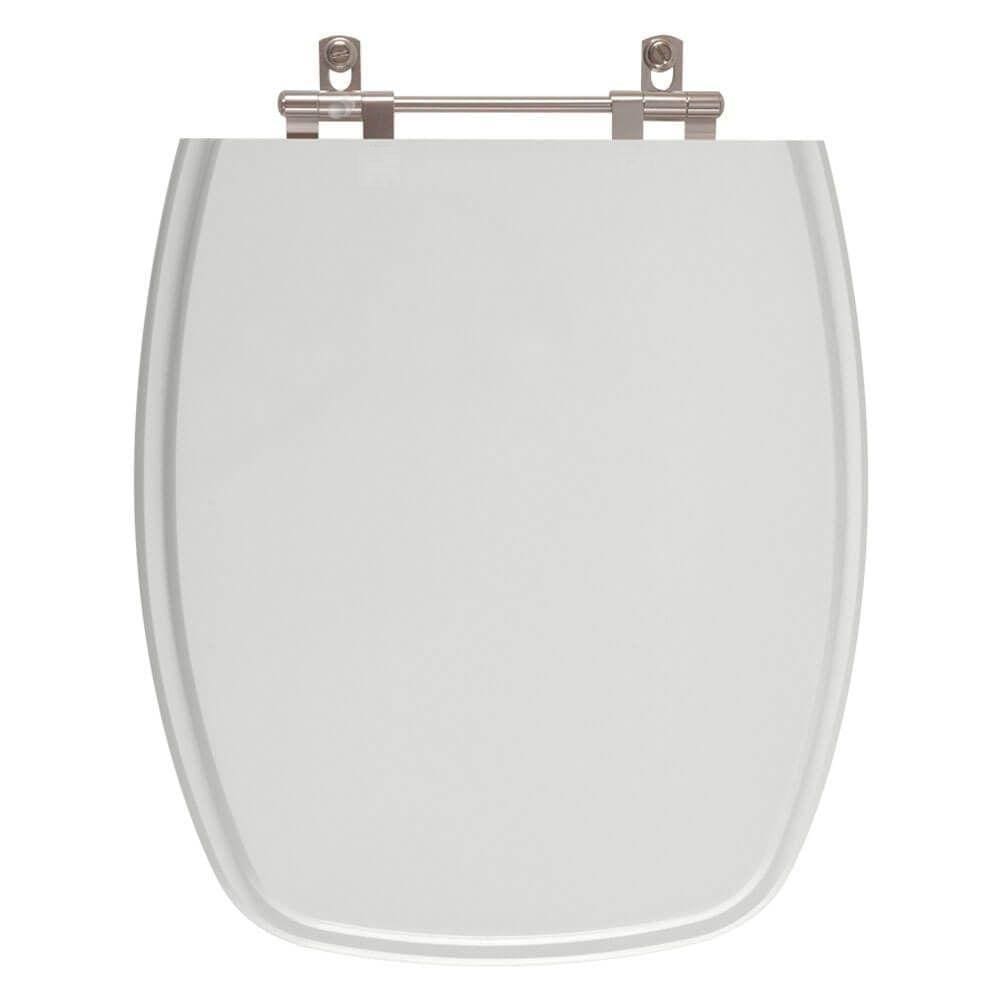 Assento Sanitário Amarilis Cinza Claro para Vaso Fiori