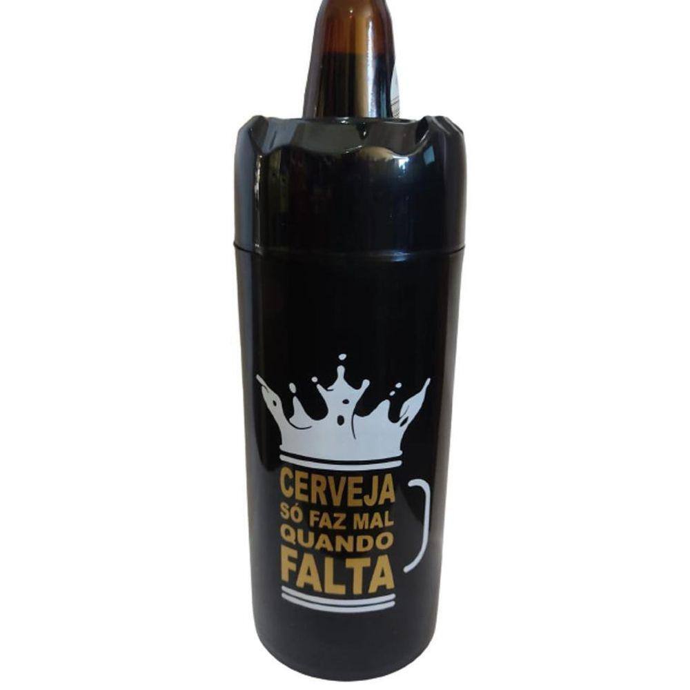 Porta Cerveja Litrao 1000Ml -Cerveja Só Faz Mal Quando Falta