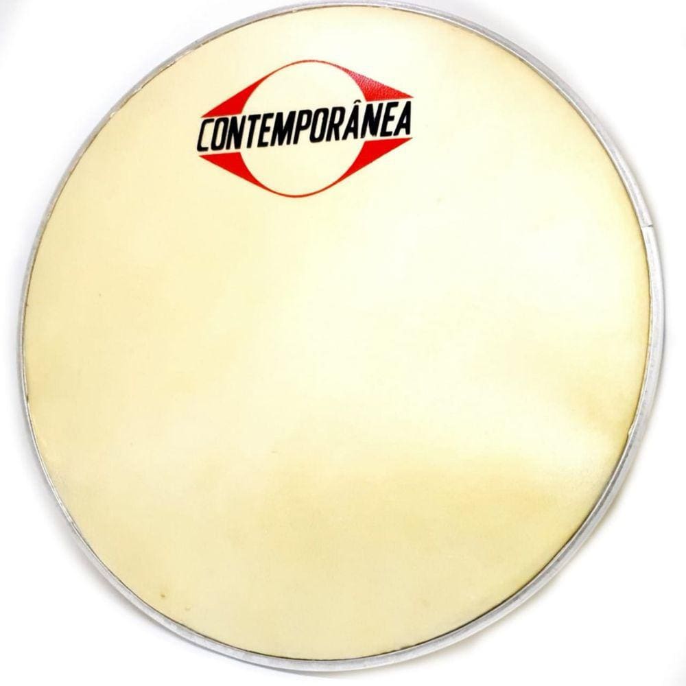 Pele Couro Animal 6 Tamborim Bongo C/ Aro Contemporanea