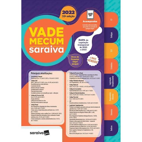 VADE MECUM 2022 SARAIVA - TRADICIONAL - 33A EDIçãO é boa?