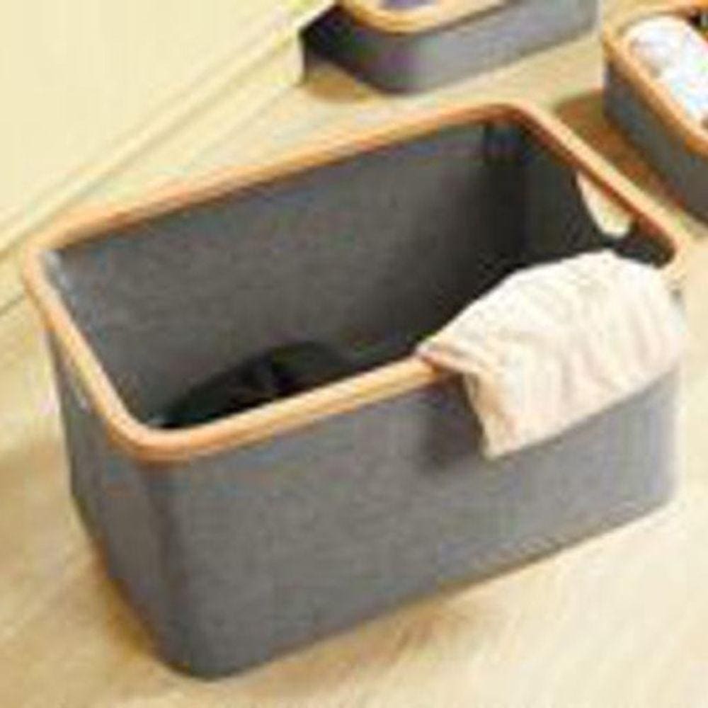 Bh20404 Cesto P/Lavanderia Com Bambu Gre