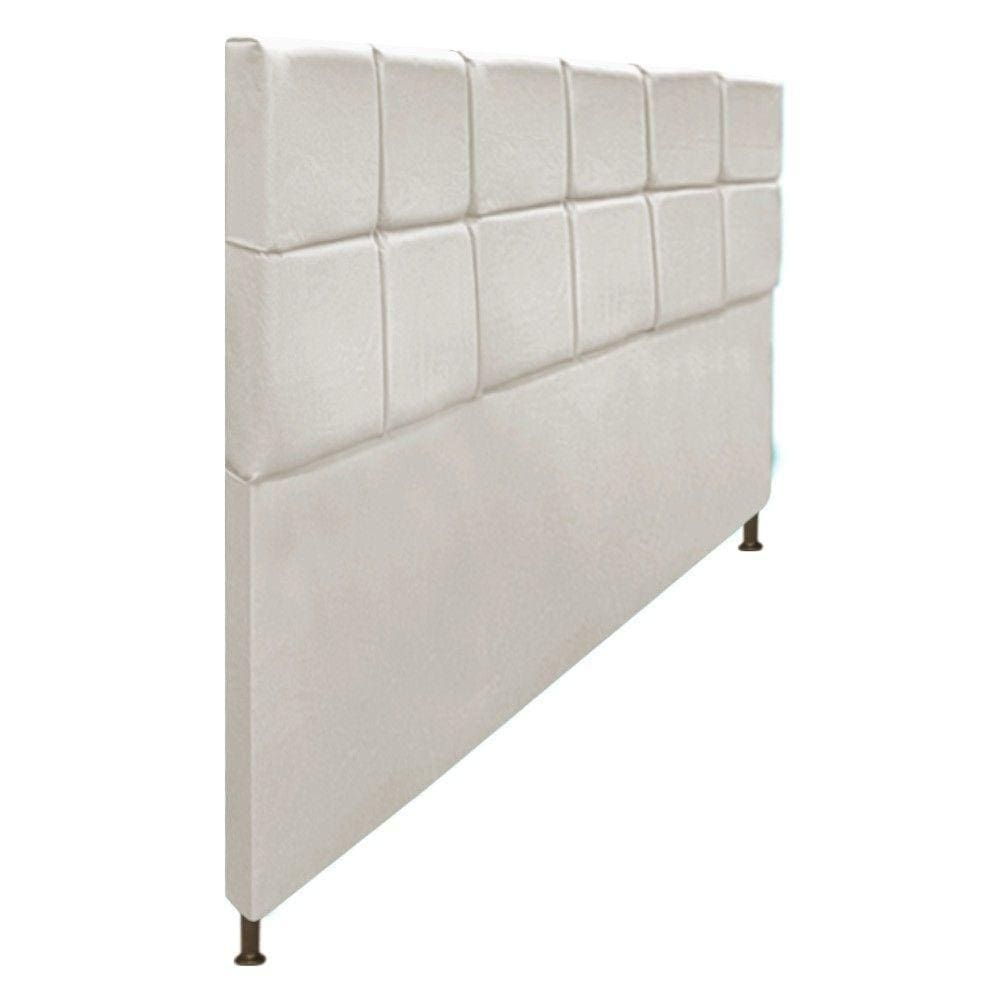 Cabeceira Damares 195 Cm King Size Com Botonê Suede Bege