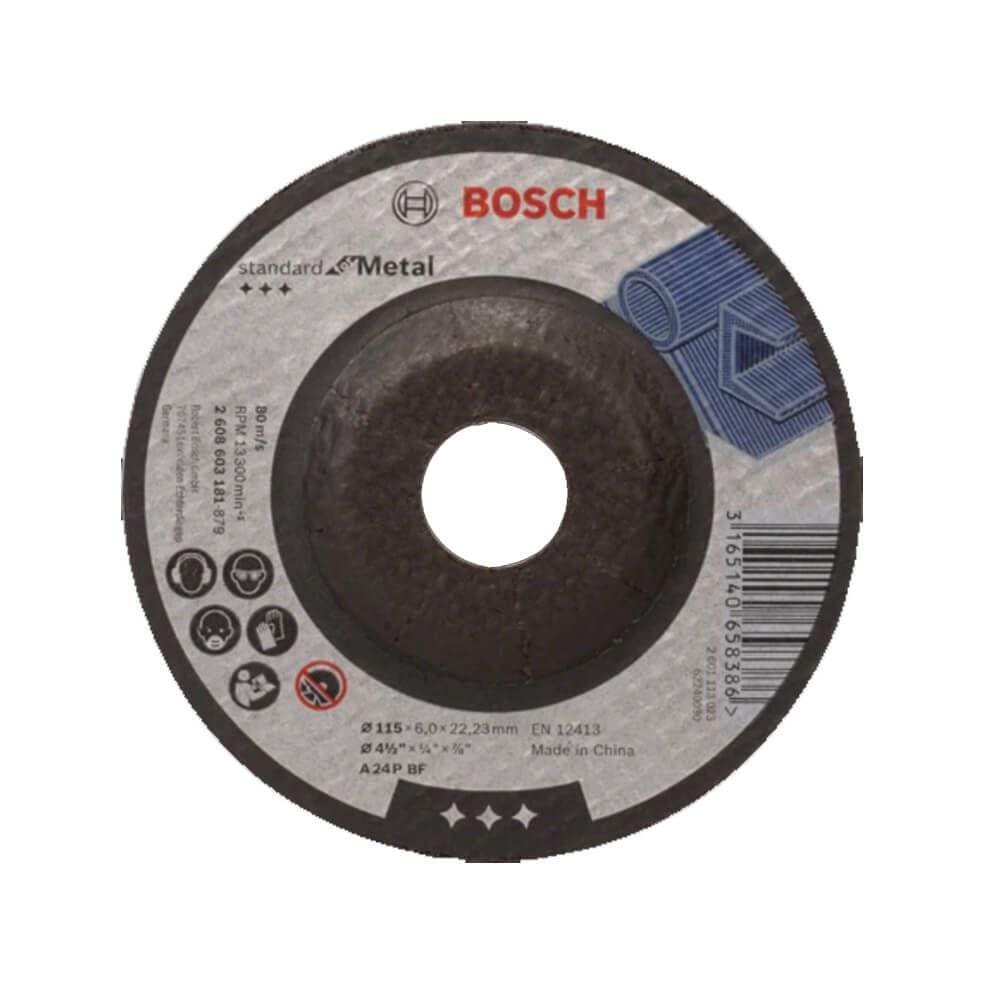 Disco Desbaste 4.1/2" x 1/4" x 7/8" - Gr.24 - 2608.603.181 - Bosch