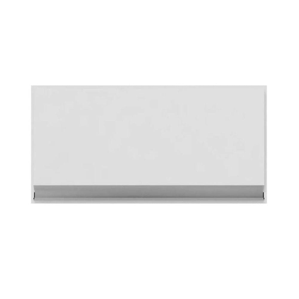 Armário Aéreo Geladeira e Lavanderia 1 Porta 0,60m MDF BP Branco TX - SSX Multicoisas