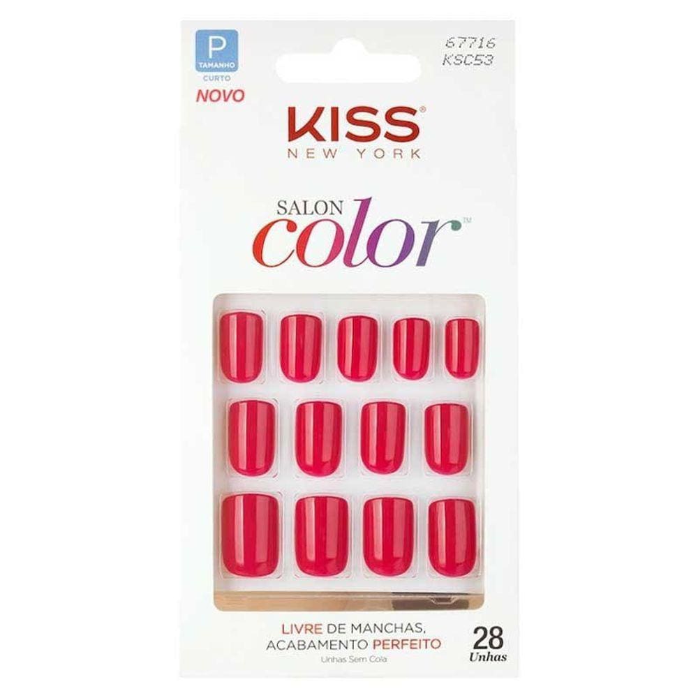 Unhas Postiças Kiss New York Salon Color Angel