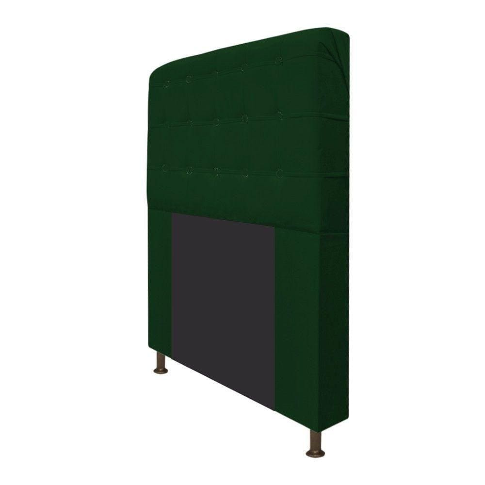 Cabeceira Dama 195 Cm King Size Com Botonê Suede Verde