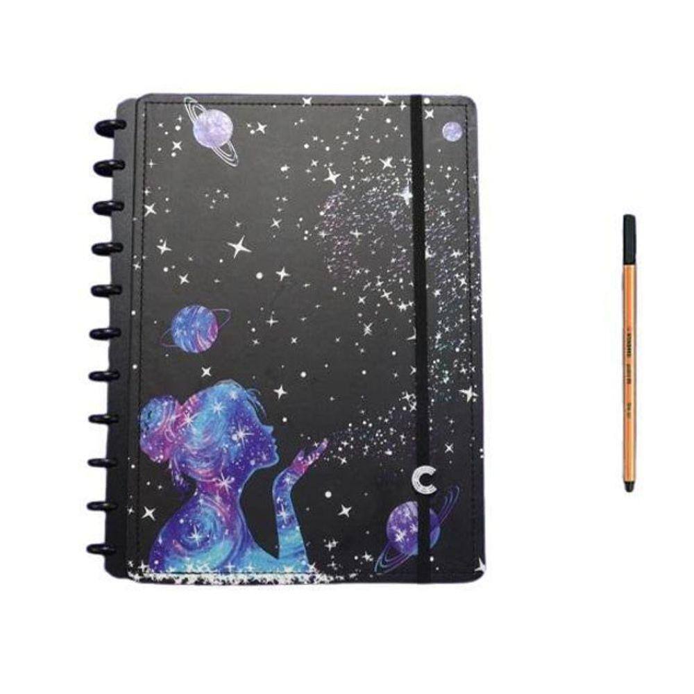 Caderno Poeira Das Estrelas Grande Caderno Inteligente