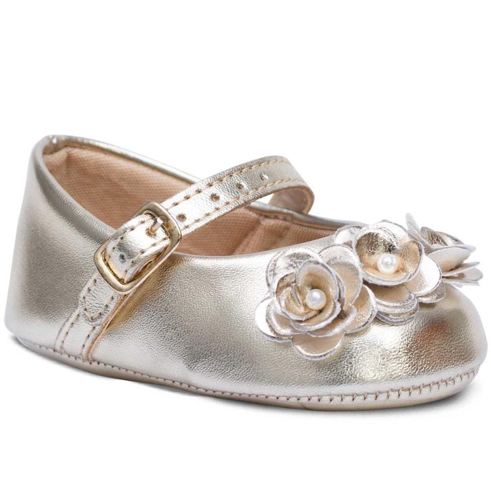 Sapatilha Bebê Menina Batizado Sapato Boneca Infantil 01.08