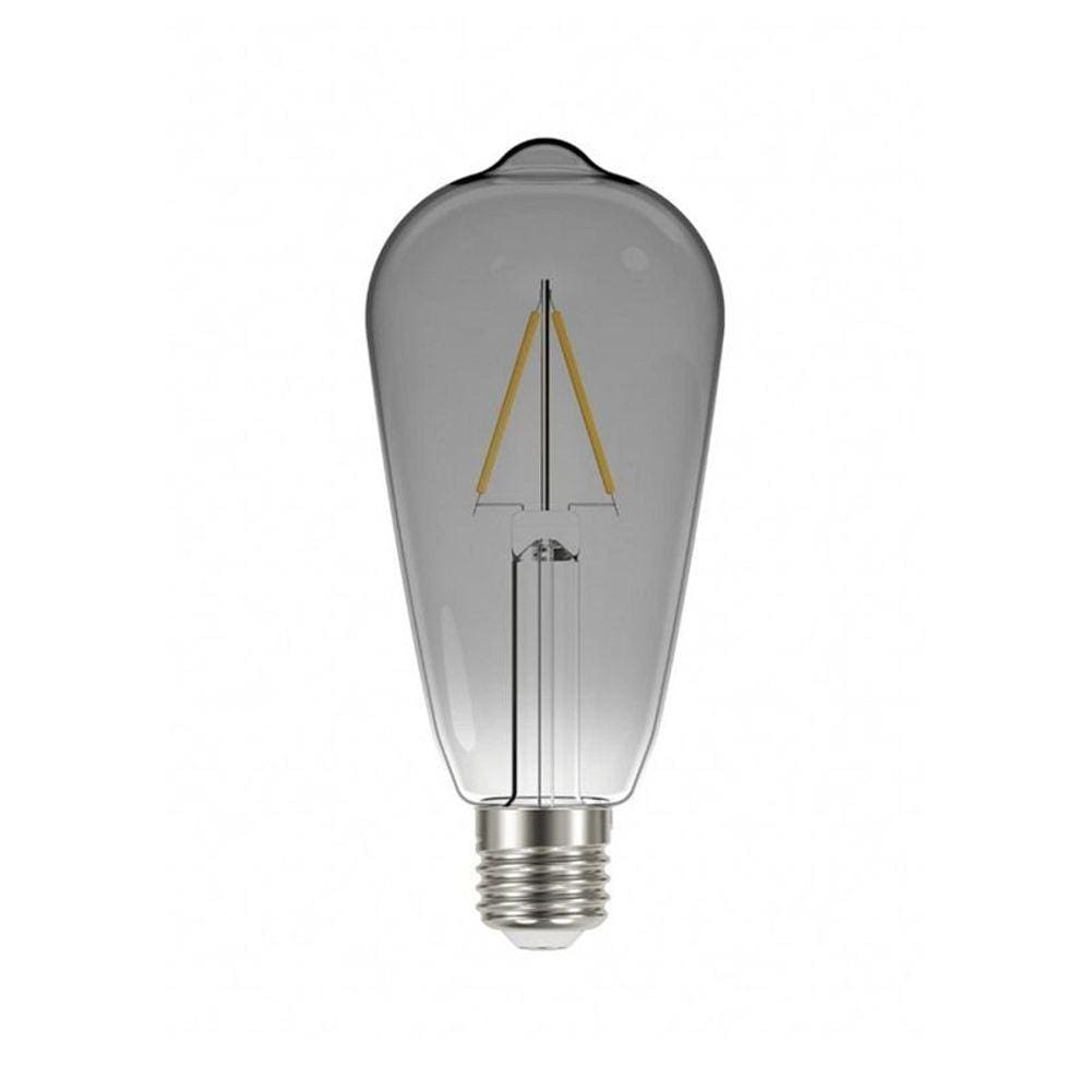 Lâmpada Led Taschibra Filamento Vintage ST64 Fumê 3W E27 Bivolt