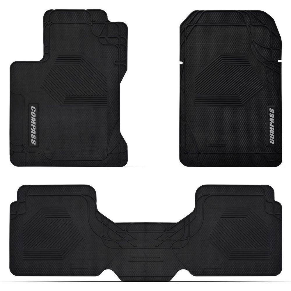 Tapete Borracha Antiderrapante Preto Jeep Compass 2022