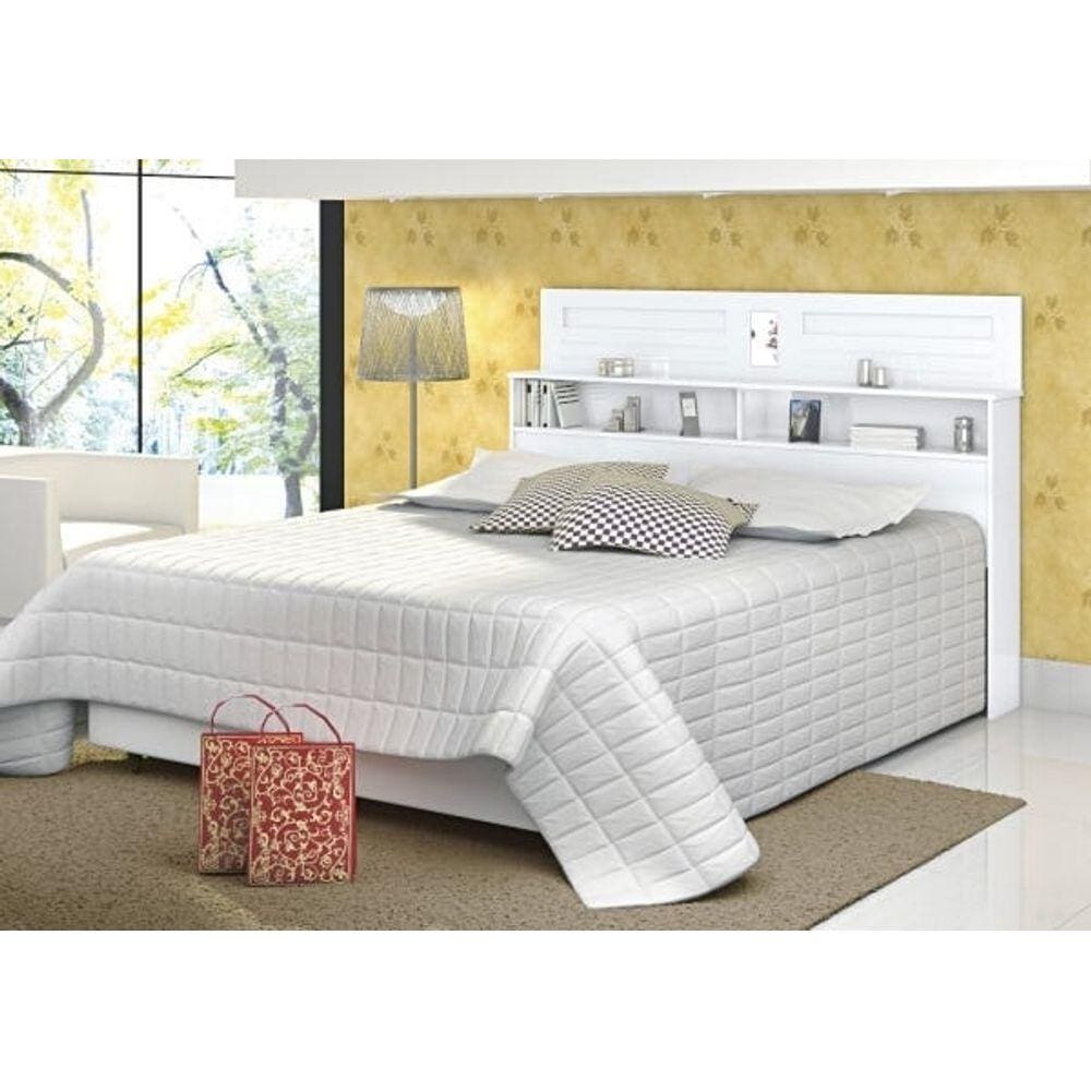Cabeceira Box Casal Florença 1.60 branco - Vitamov 0530510