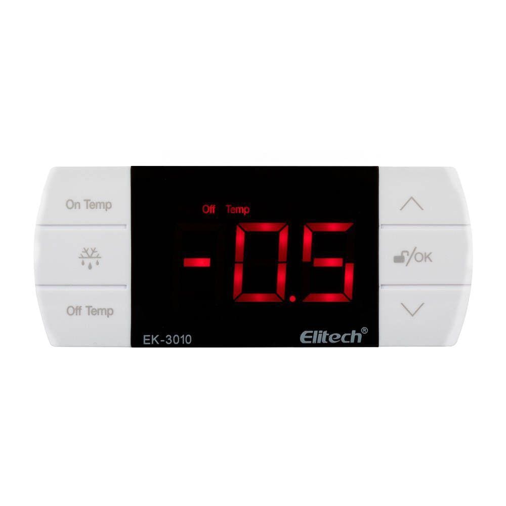 Controlador Temperatura Seleção Operação Refri/Aque Elitech