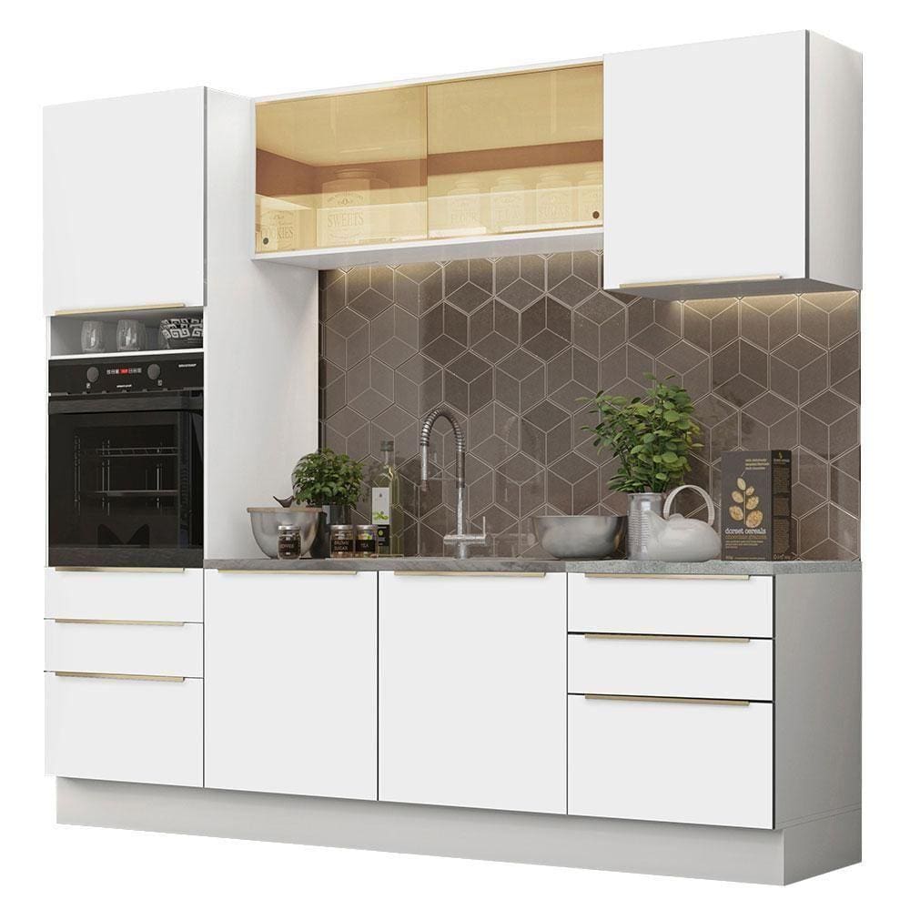 Cozinha Completa Madesa Lux 240002 Com Armário E Balcão