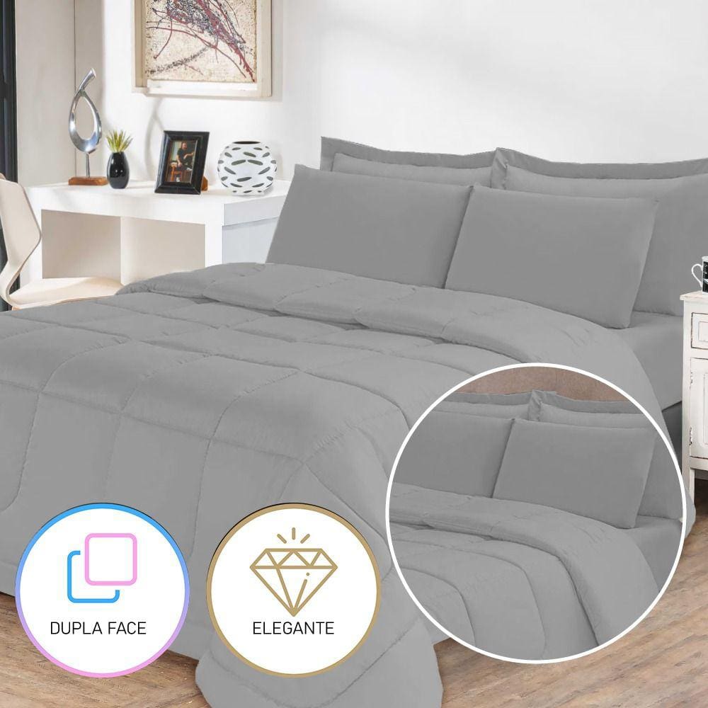 Jogo de Cama Soft Conforto Casal Queen Vários Tamanhos Casa Dona