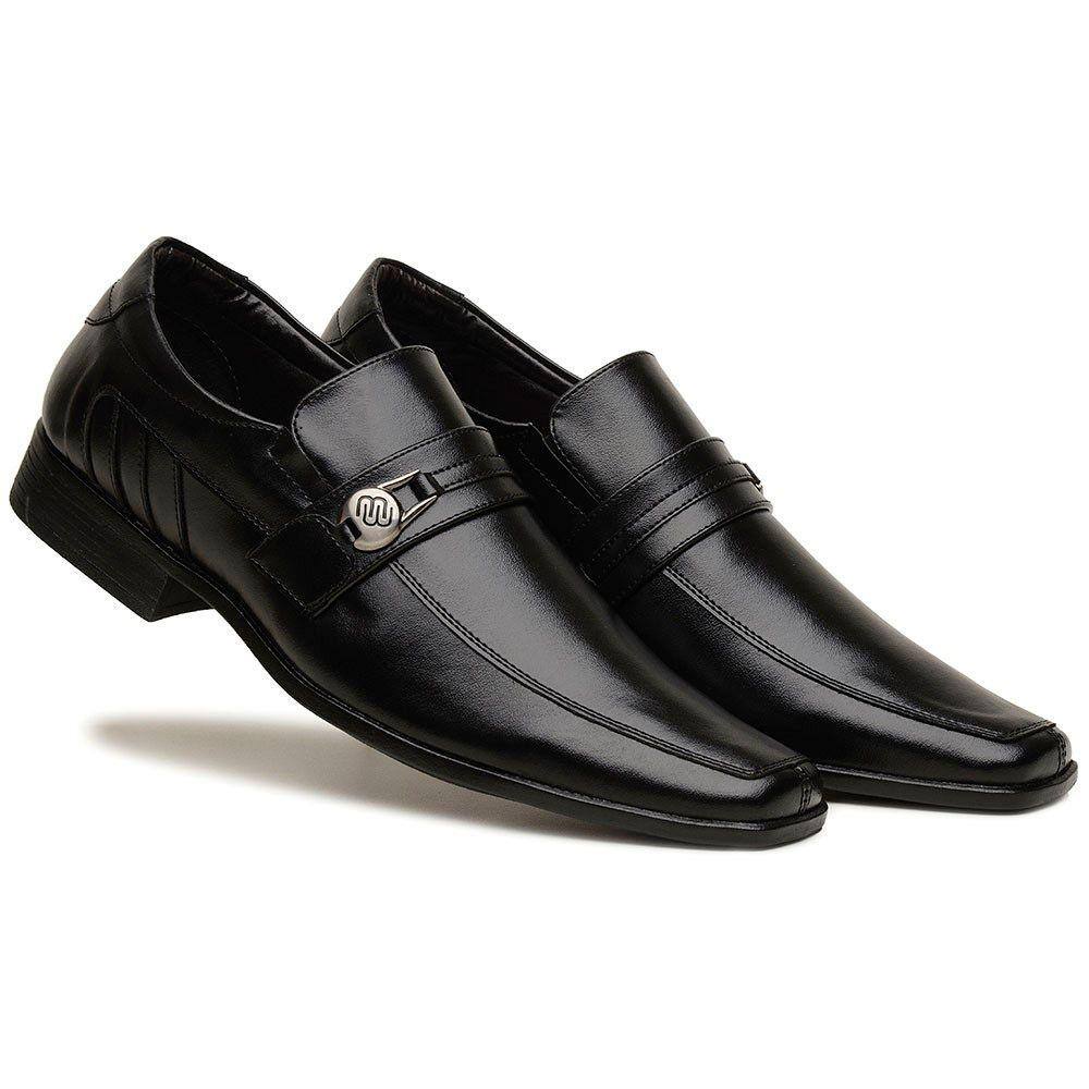 Sapato Social Sapataria Bertelli com Elastico Bico Quadrado e Solado  Borracha | Extra