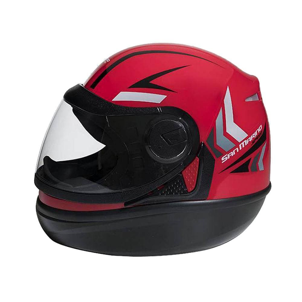 Capacete San Marino Speed One Vermelho/Preto Tam 58