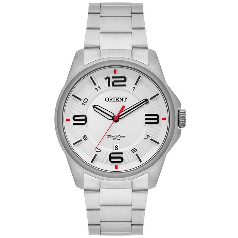 Relógio Orient Masculino MBSS1288 S2SX Pulseira de Aço prata