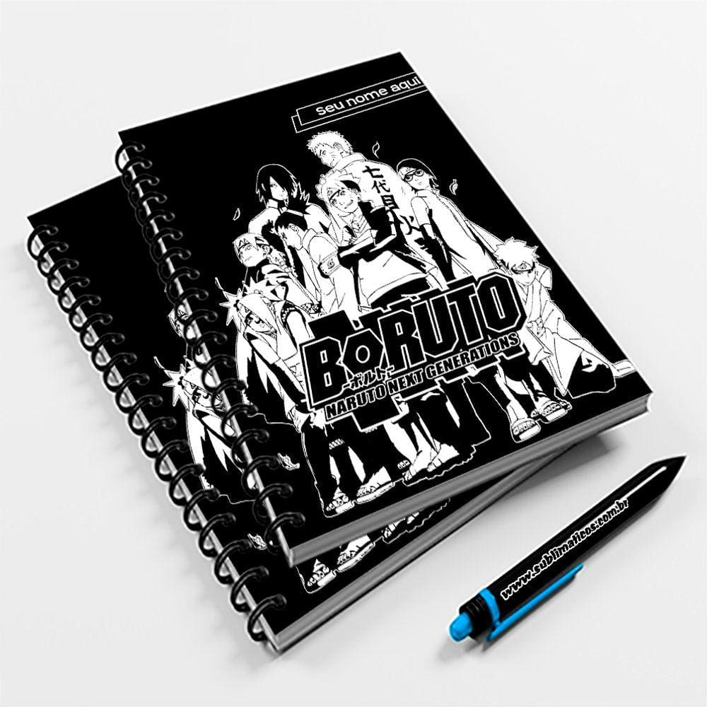 Caderno Universitário 10 Mat Boruto Mod03 - Coloque seu Nome