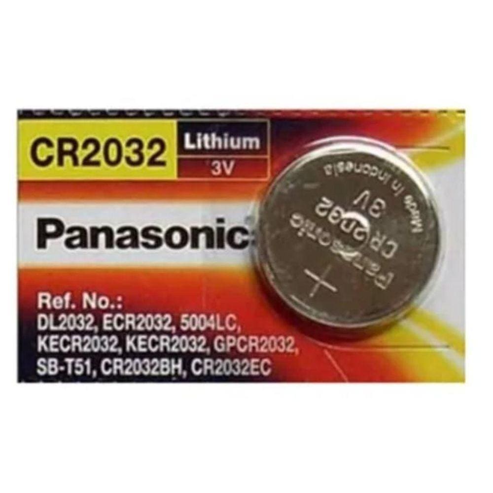 Pilha Moeda 3V Panasonic CR2032 Cartela Unidade