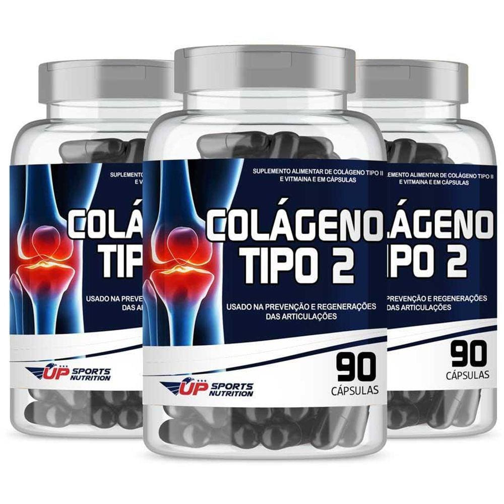 Kit 3 Colágeno Tipo 2 40Mg Com 90 Cápsulas