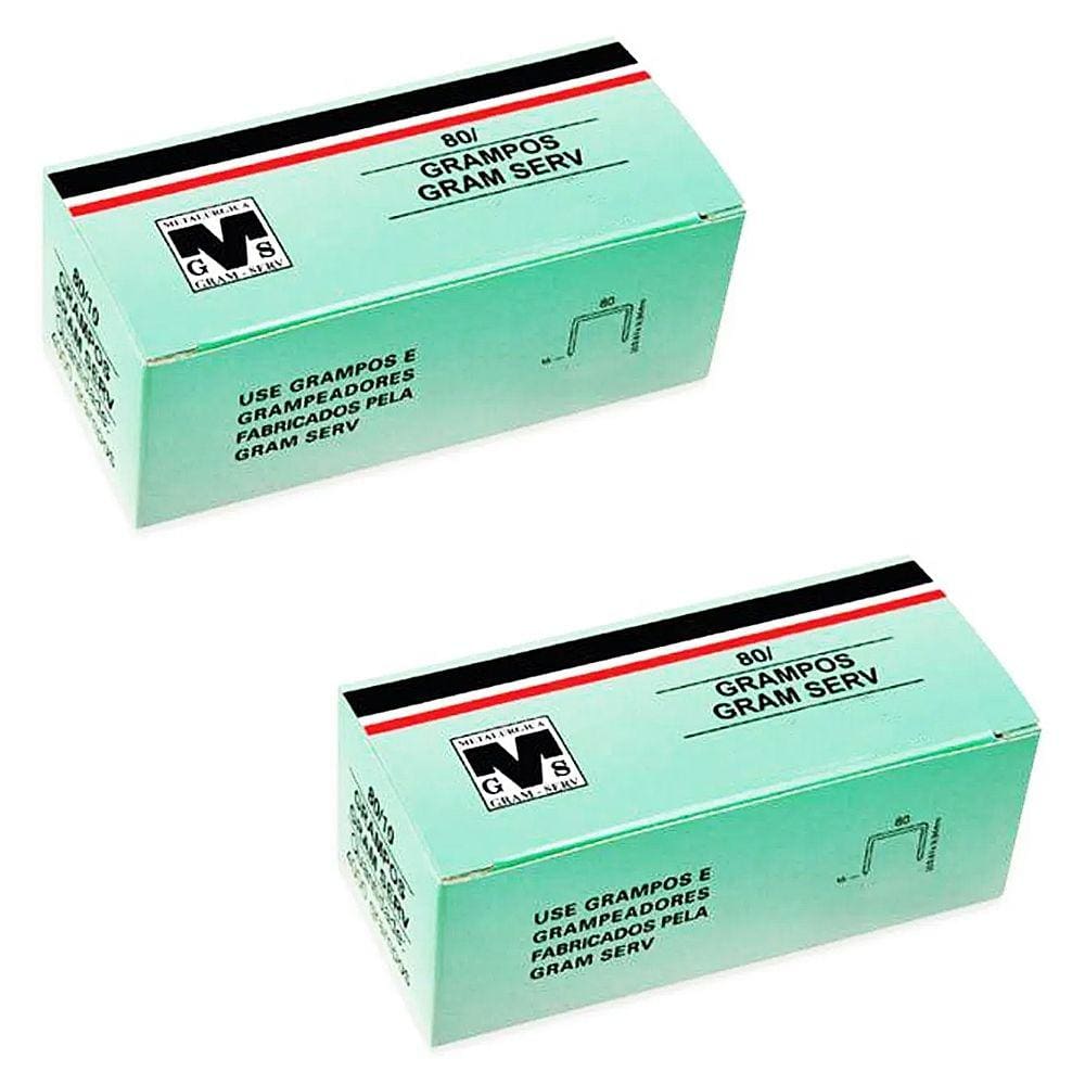 Grampo para Grampeador Pneumático 80/14mm Rocama - 2 Caixas