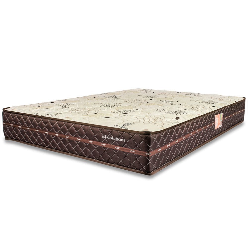 Colchão Viúva Ortopédico Firme Espuma D33 Antialérgico Certificado Bege 128x188x24cm - BF Colchoes