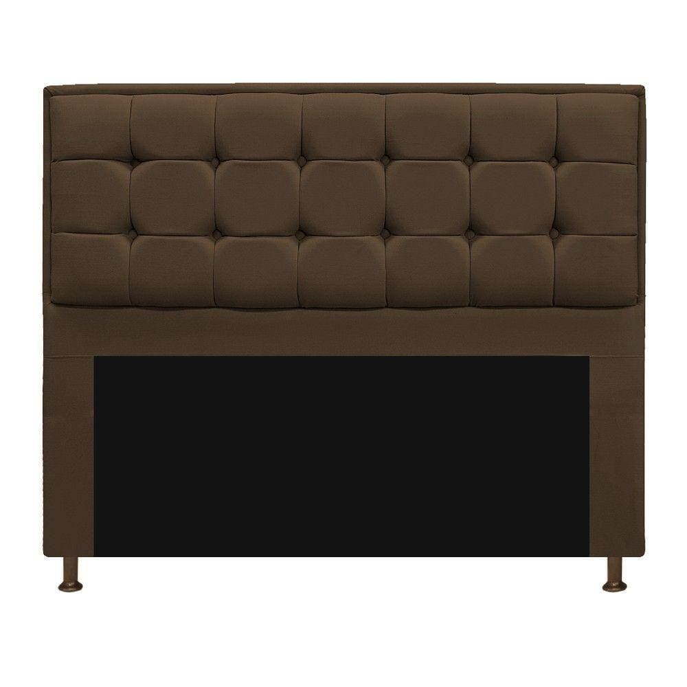 Cabeceira Copenhague 160 Cm Queen Size Suede Marrom