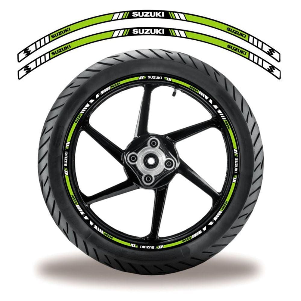 Adesivo Friso Roda Moto Suzuki Verde