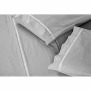 Lençol Queen 3 Peças 400 Fios Toque Macio Ponto Palito Casa Dona