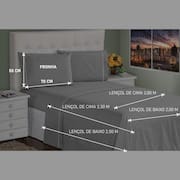 Lençol Casal 4 Peças 400 Fios Toque Macio Ponto Palito Casa Dona