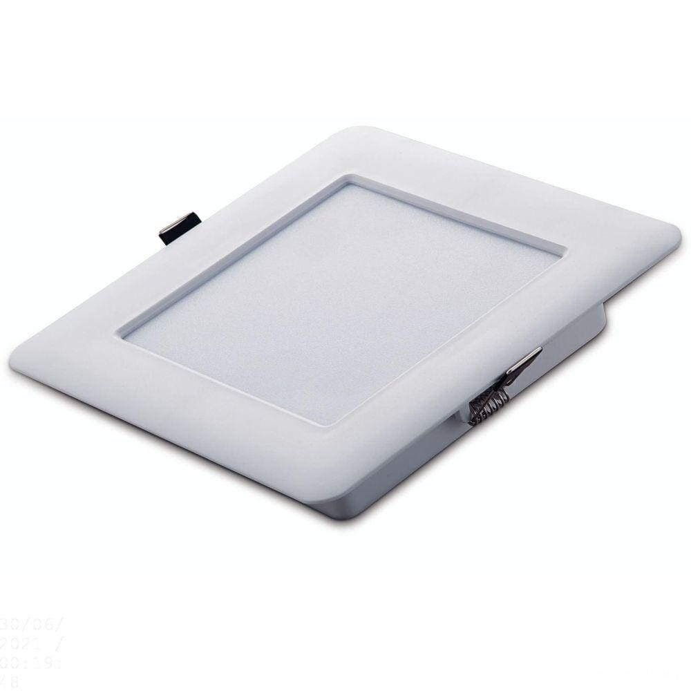 Plafon LED Tramontina Quadrado de Embutir Slim 1000 lm 12 W Bivolt 4000 K Luz Neutra Tramontina