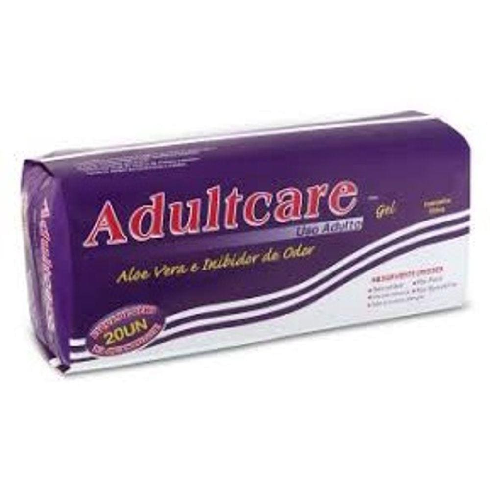 Absorvente Geriatrico Adultcare Roxo S/Fita