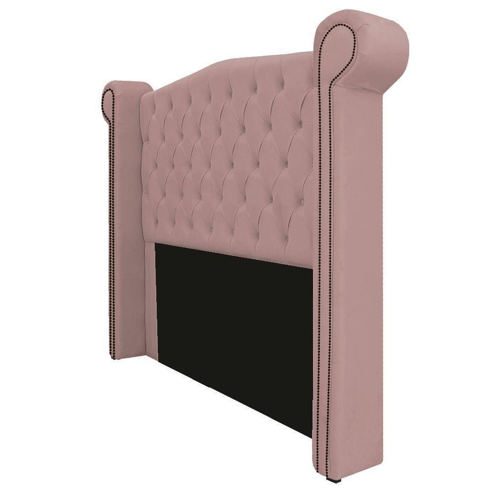Cabeceira Veneza 195 Cm King Size Suede Rosê
