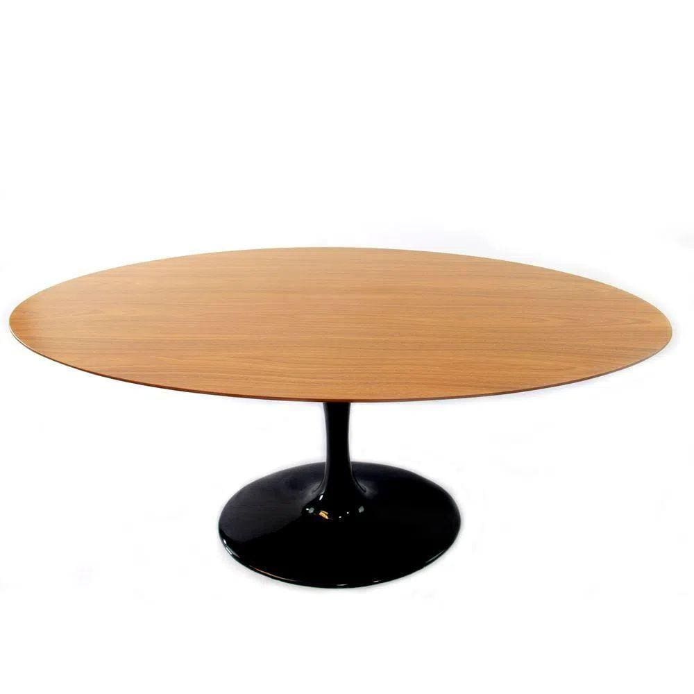 Mesa De Jantar Saarinen Oval 260x160 Cm Cor Preto