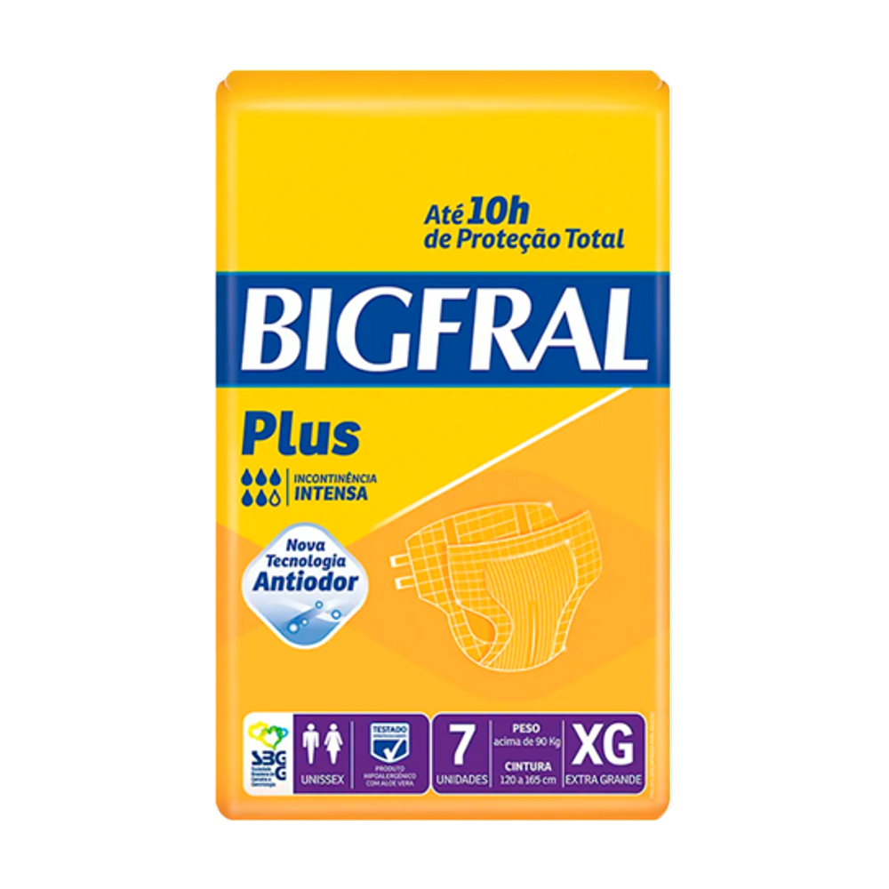 Fralda Geria Bigfral Plus Xg C/7