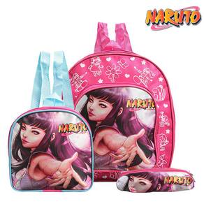 Mochila Infantil Masculina Naruto Clássico Costa + Lancheira