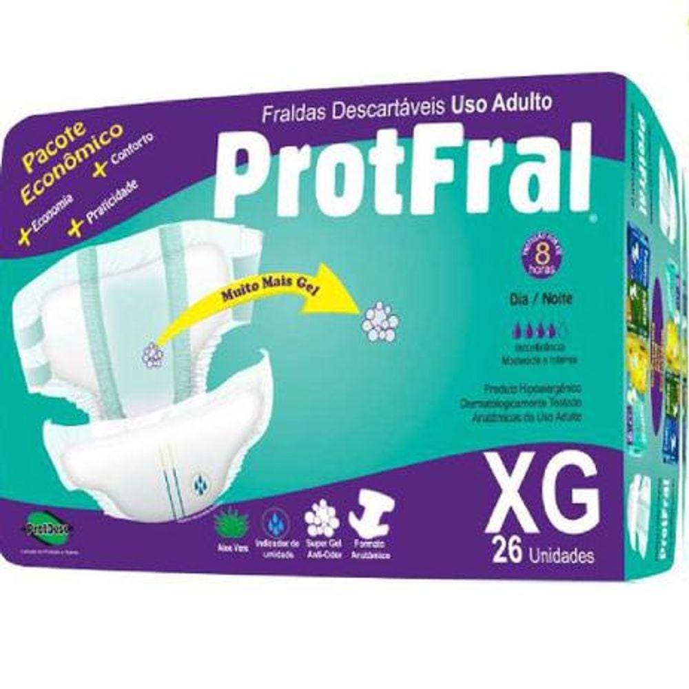 Fralda Geriatrica Protfral Xg C/26